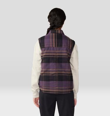 Women's Dolores Insulated Flannel Vest, Color: Blurple, image 18