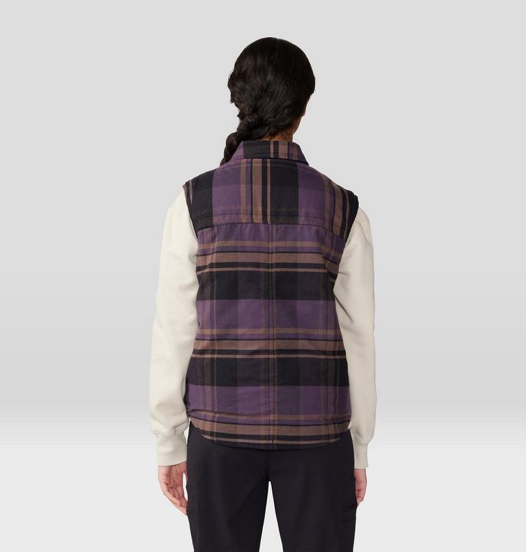 Women's Dolores Insulated Flannel Vest, Color: Blurple, image 2