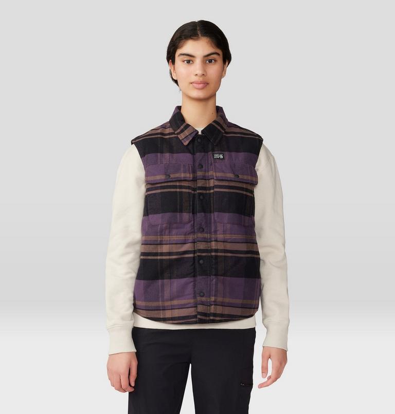 Women's Dolores Insulated Flannel Vest, Color: Blurple, image 1