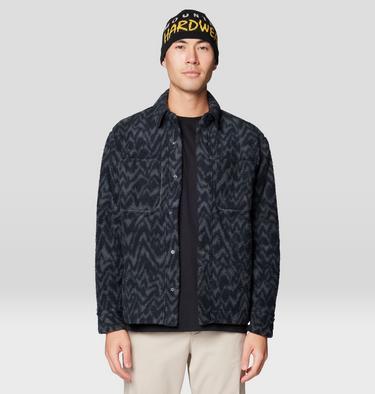 Men's HiCamp Shacket, Color: Volcanic Peaks XL Print, image 4