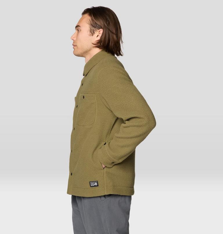 Men's HiCamp Shacket, Color: Combat Green, image 3