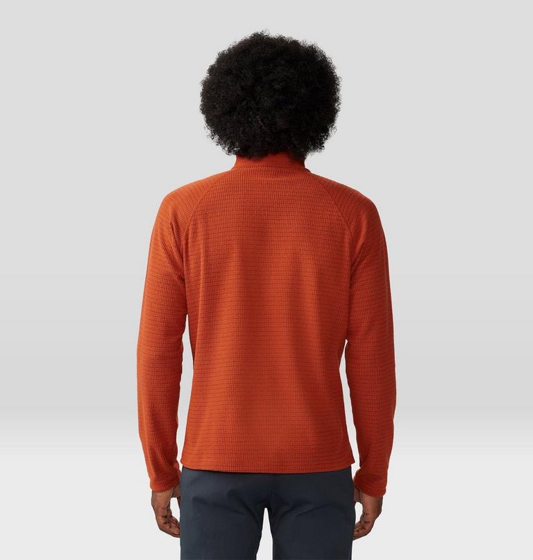 Men's Summit Grid 1/2 Zip, Color: Dark Copper, image 2