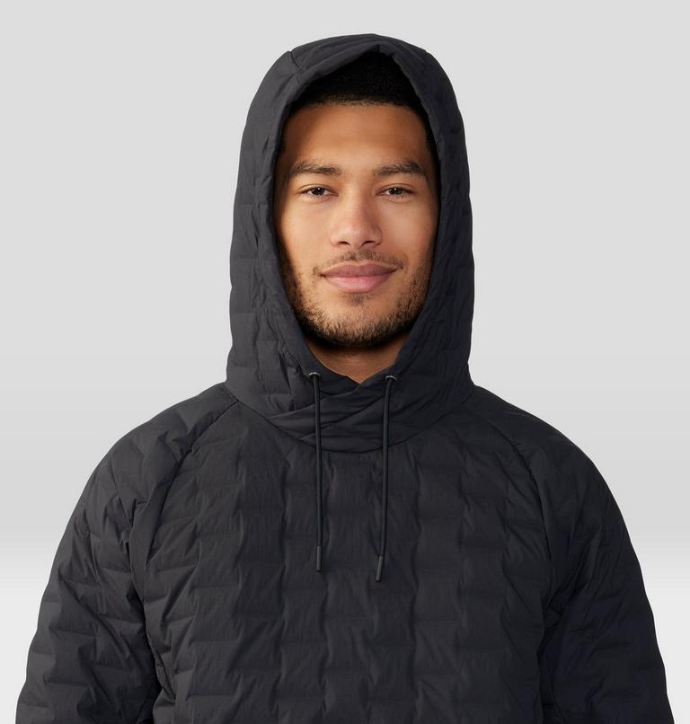 Men's Stretchdown Light Pullover Hoody, Color: Black, image 4