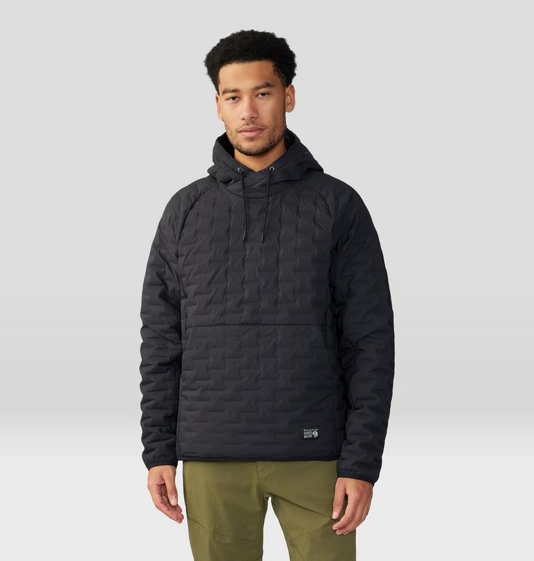 Men's Stretchdown Light Pullover Hoody, Color: Black, image 1