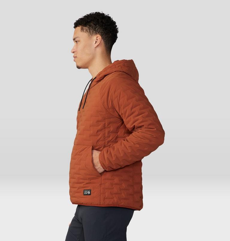 Men's Stretchdown Light Pullover Hoody, Color: Iron Oxide, image 3