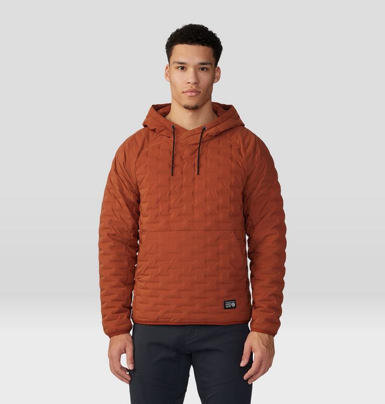 Men's Stretchdown Light Pullover Hoody, Color: Iron Oxide, image 1