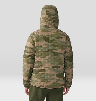 Men's Stretchdown Light Pullover Hoody, Color: Trail Dust Camo Print, image 10