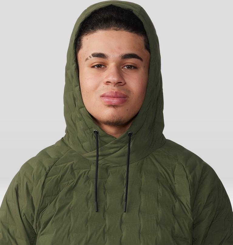 Men's Stretchdown Light Pullover Hoody, Color: Surplus Green, image 4