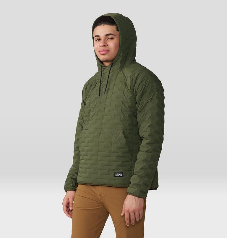 Men's Stretchdown Light Pullover Hoody, Color: Surplus Green, image 1