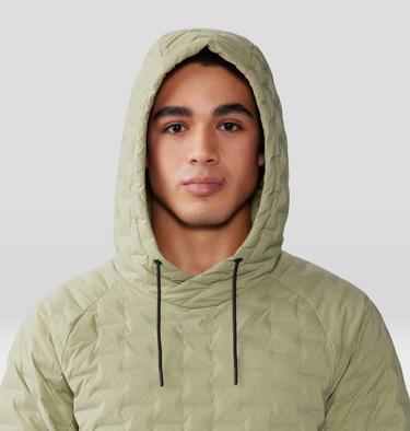 Men's Stretchdown Light Pullover Hoody, Color: Mantis Green, image 4