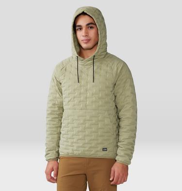 Men's Stretchdown Light Pullover Hoody, Color: Mantis Green, image 1