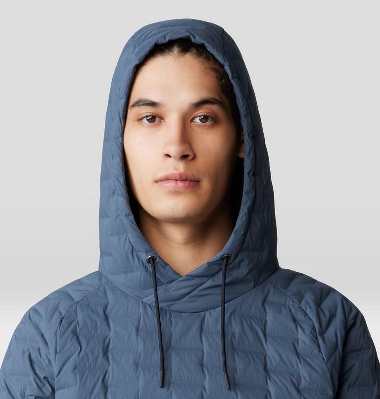 Men's Stretchdown Light Pullover Hoody, Color: Moon Blue, image 4