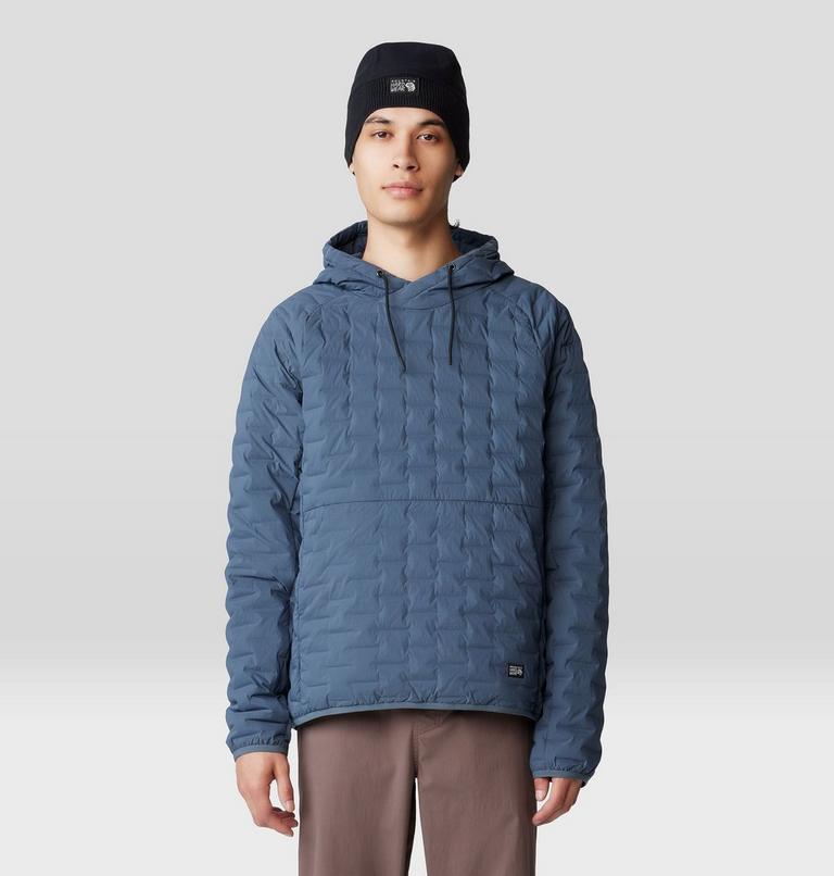 Men's Stretchdown Light Pullover Hoody, Color: Moon Blue, image 1