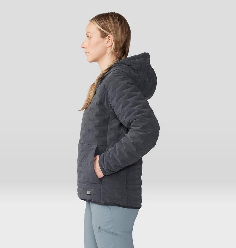 Hoodie Stretchdown Light, Color: Dark Storm Heather, image 3