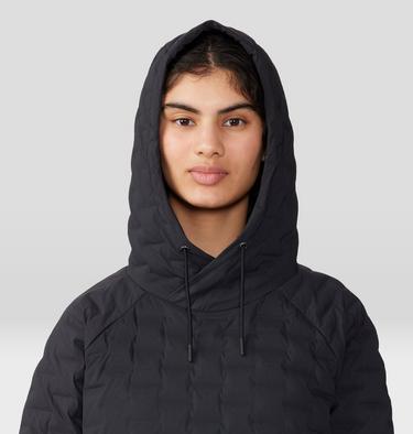 Women's Stretchdown Light Pullover Hoody, Color: Black, image 12