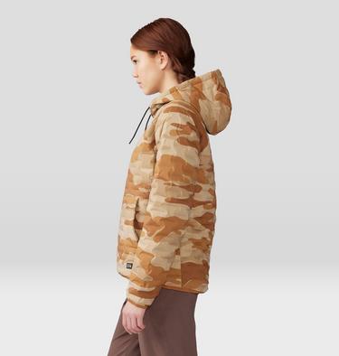 Women's Stretchdown Light Pullover Hoody, Color: Copper Clay Camo Print, image 15