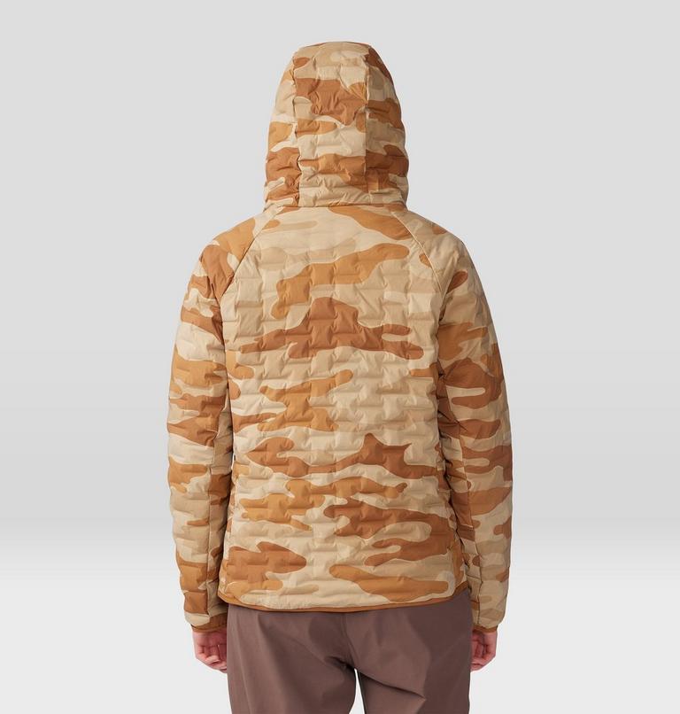 Women's Stretchdown Light Pullover Hoody, Color: Copper Clay Camo Print, image 2