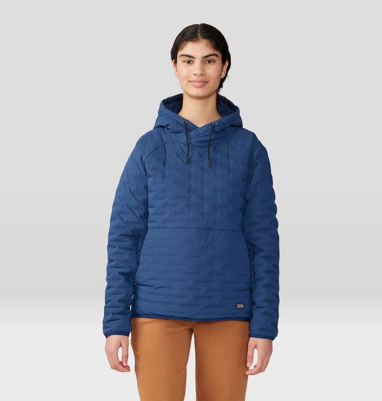 Women's Stretchdown Light Pullover Hoody, Color: Outer Dark, image 6