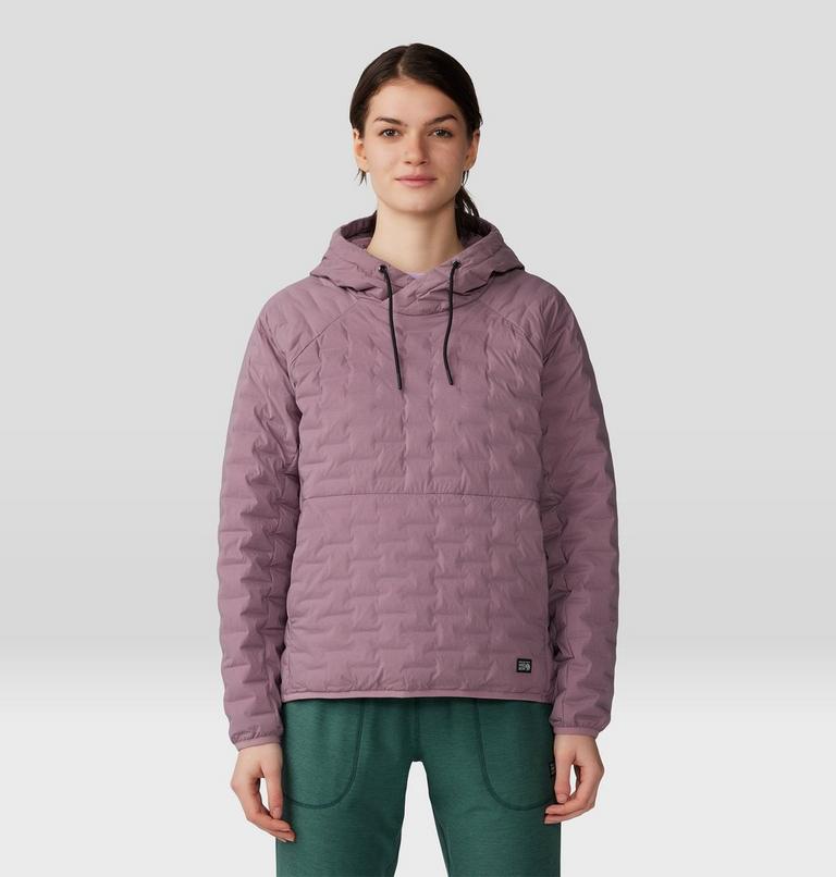 Women's Stretchdown Light Pullover Hoody, Color: Dark Daze, image 5