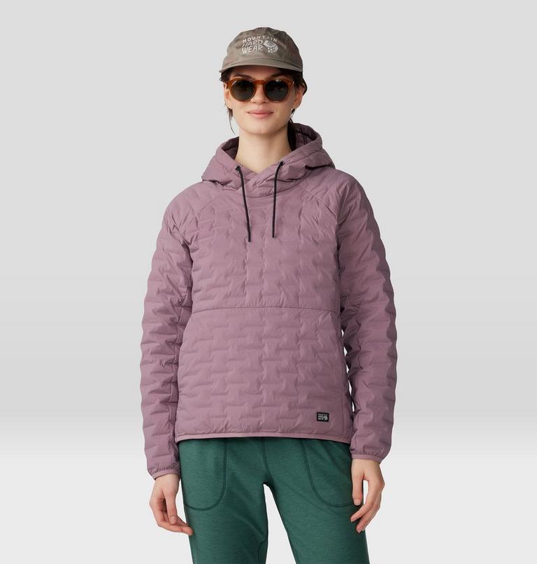 Women's Stretchdown Light Pullover Hoody, Color: Dark Daze, image 6
