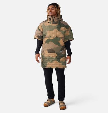 Stretchdown Poncho, Color: Sandstorm Camo Print, image 1