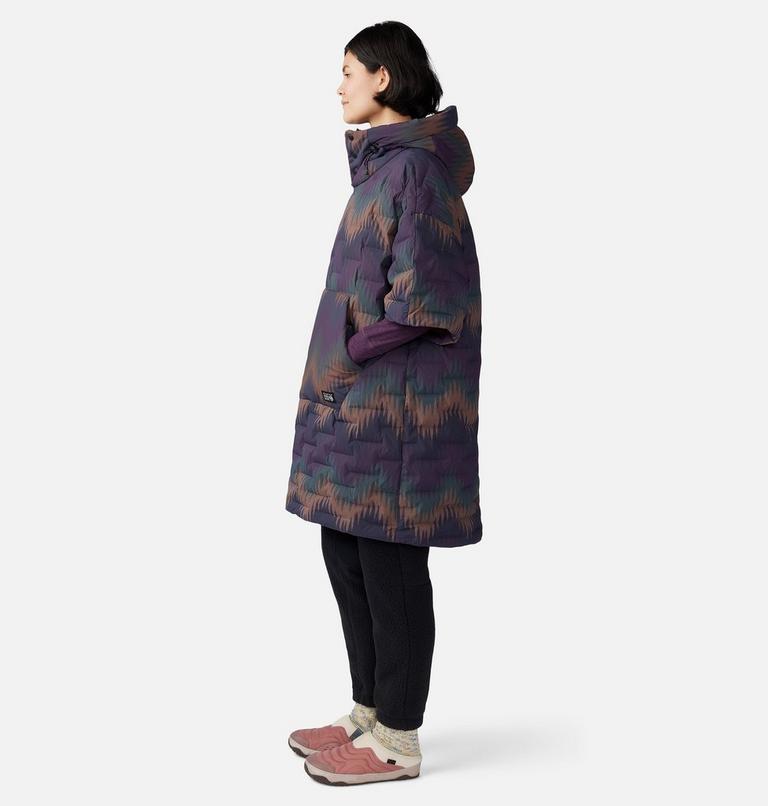 Poncho Stretchdown, Color: Blurple Zig Zag Print, image 3