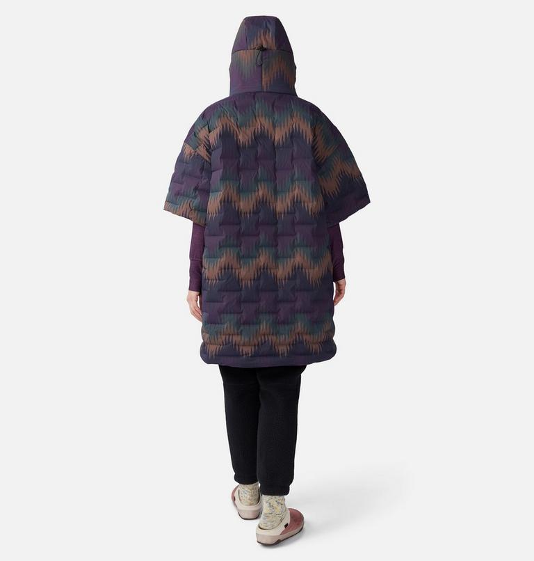 Poncho Stretchdown, Color: Blurple Zig Zag Print, image 2