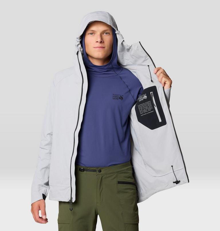 Men's Chockstone Alpine Light Hooded Jacket, Color: Glacial, image 10