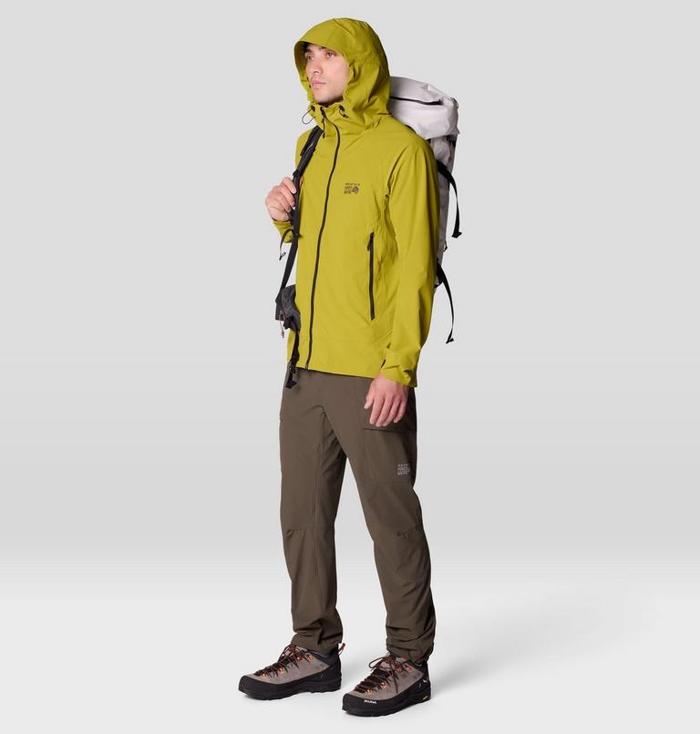 Men's Chockstone Alpine Light Hooded Jacket, Color: Python Green, image 2