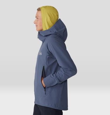 Men's Chockstone Alpine Light Hooded Jacket, Color: Blue Slate, image 3
