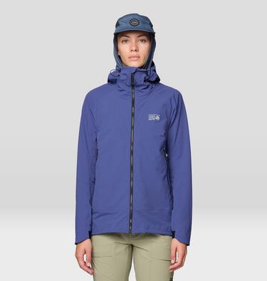 Women's ChockstoneAlpine Light Hooded Jacket, Color: Lapis Dusk, image 3