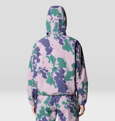 Women's Stryder Full Zip, Color: Blue Pine Blissed Dye Print, image 7