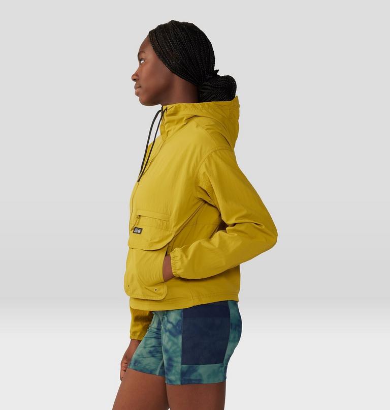 Women's Stryder Full Zip, Color: Dark Citron, image 3