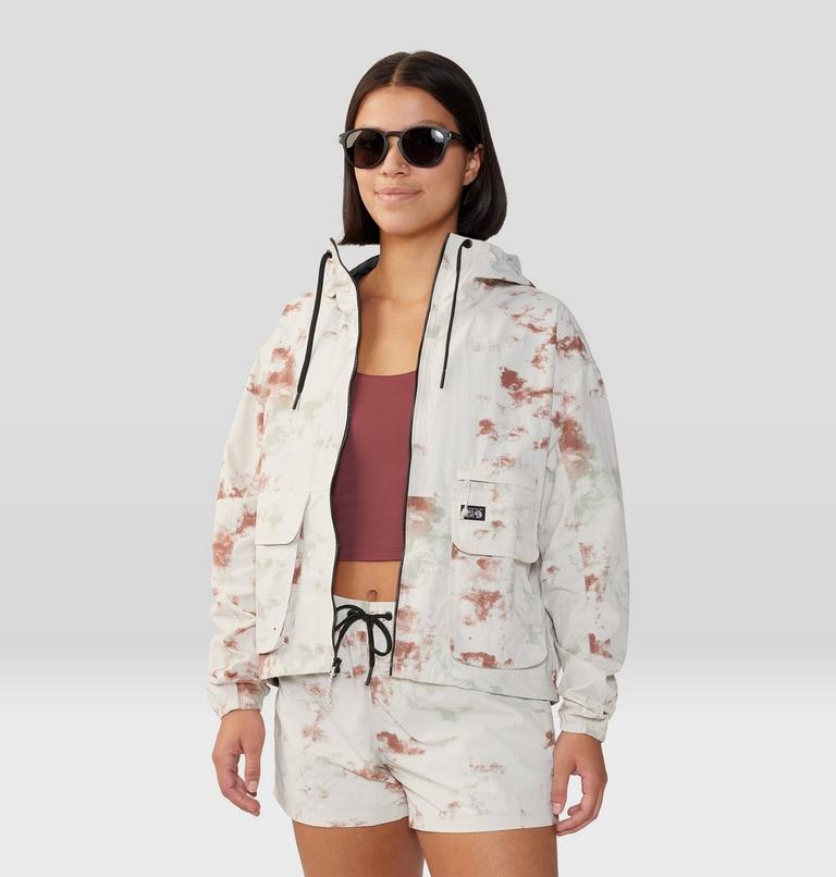 Women's Stryder Full Zip, Color: Dark Quartz Nebula Dye Print, image 8