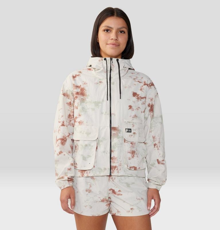 Women's Stryder Full Zip, Color: Dark Quartz Nebula Dye Print, image 1