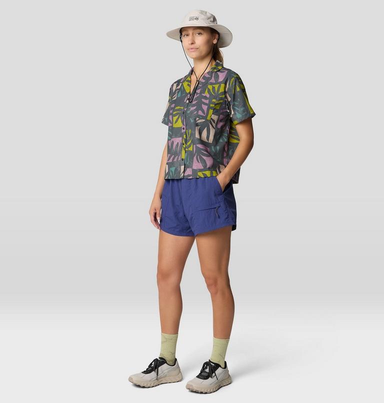 Trail Sender &agrave; manches courtes, Color: Volcanic Meadows Print, image 2