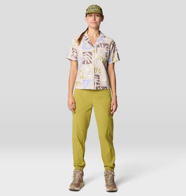 Women's Trail Sender Short Sleeve, Color: Stone Meadows Print, image 2