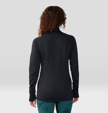 Women's Glacial Trail Full Zip, Color: Black, image 2