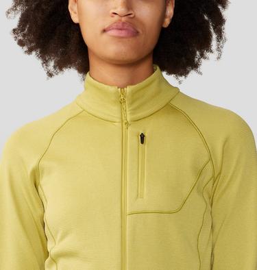 Women's Glacial Trail Full Zip, Color: Bright Olive, image 8
