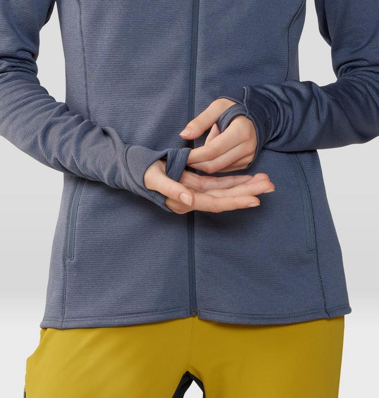Women's Glacial Trail Full Zip, Color: Blue Slate, image 5