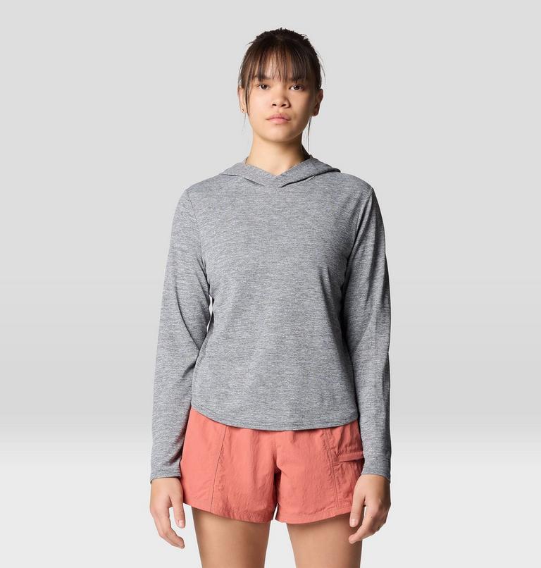 Women's Sunblocker Long Sleeve Hoody, Color: Dark Storm Heather, image 1