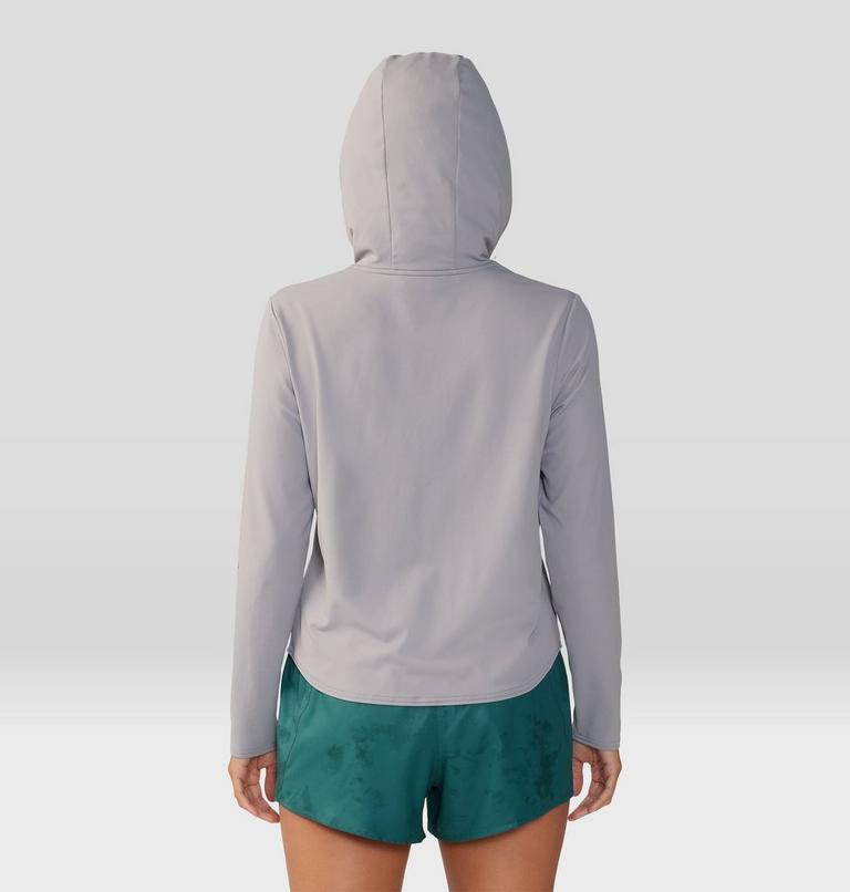 Women's Sunblocker Long Sleeve Hoody, Color: Ashen, image 2