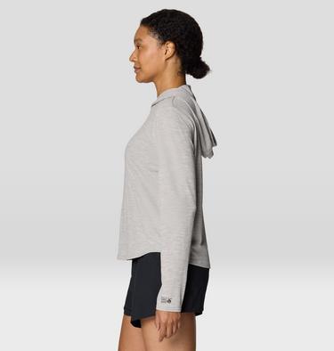Women's Sunblocker Long Sleeve Hoody, Color: Half Moon Grey, image 7