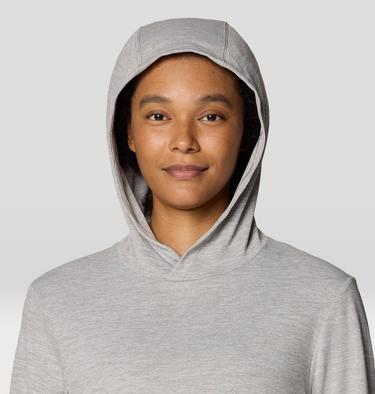 Women's Sunblocker Long Sleeve Hoody, Color: Half Moon Grey, image 8