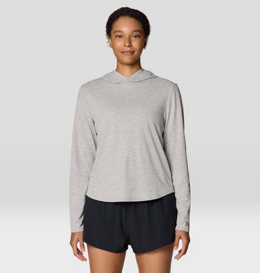 Women's Sunblocker Long Sleeve Hoody, Color: Half Moon Grey, image 5