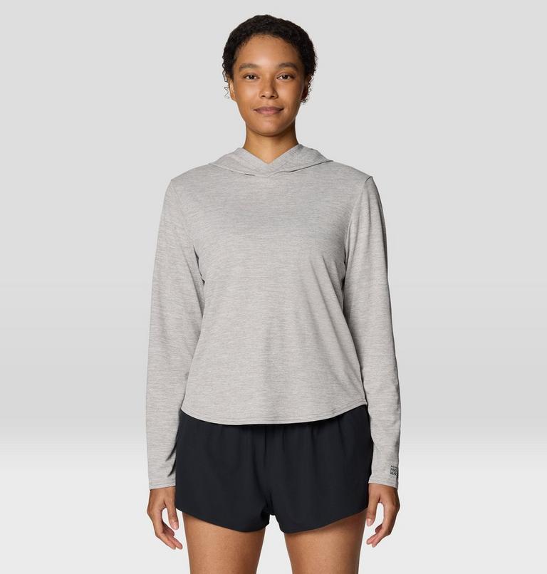 Women's Sunblocker Long Sleeve Hoody, Color: Half Moon Grey, image 1