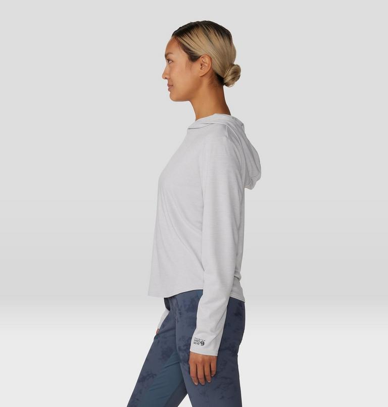 Women's Sunblocker Long Sleeve Hoody, Color: Grey Ice Heather, image 3