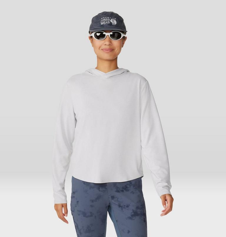 Women's Sunblocker Long Sleeve Hoody, Color: Grey Ice Heather, image 5