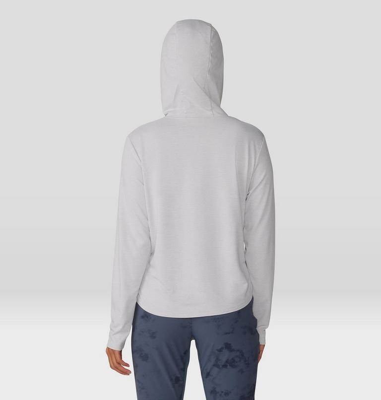 Women's Sunblocker Long Sleeve Hoody, Color: Grey Ice Heather, image 2