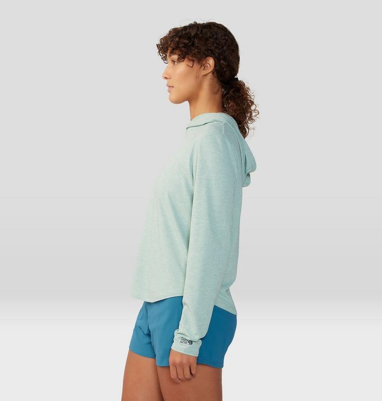 Women's Sunblocker Long Sleeve Hoody, Color: Mineral Spring Heather, image 3
